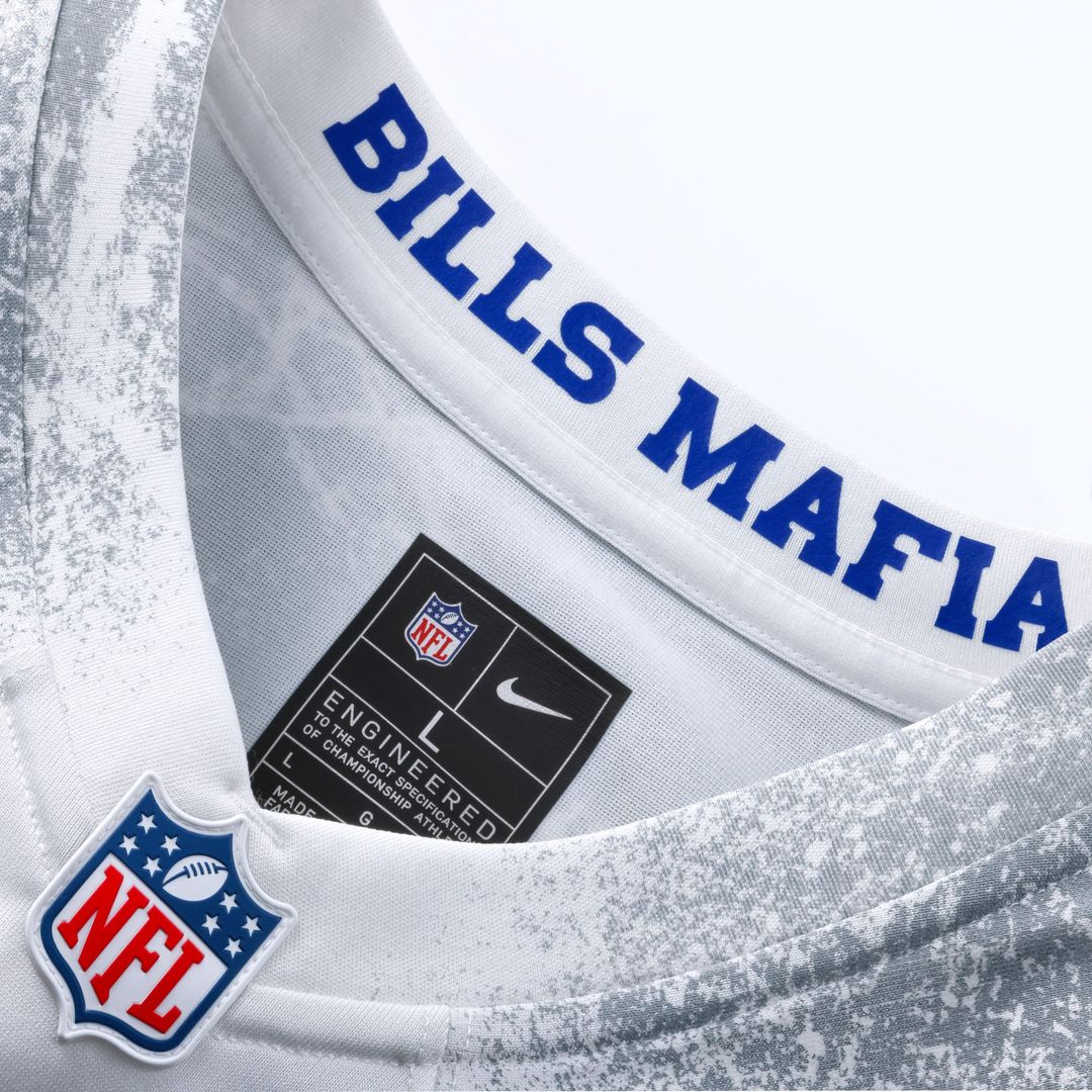 Buffalo Bills Nike White Rivalries Collection Custom Game Jersey
