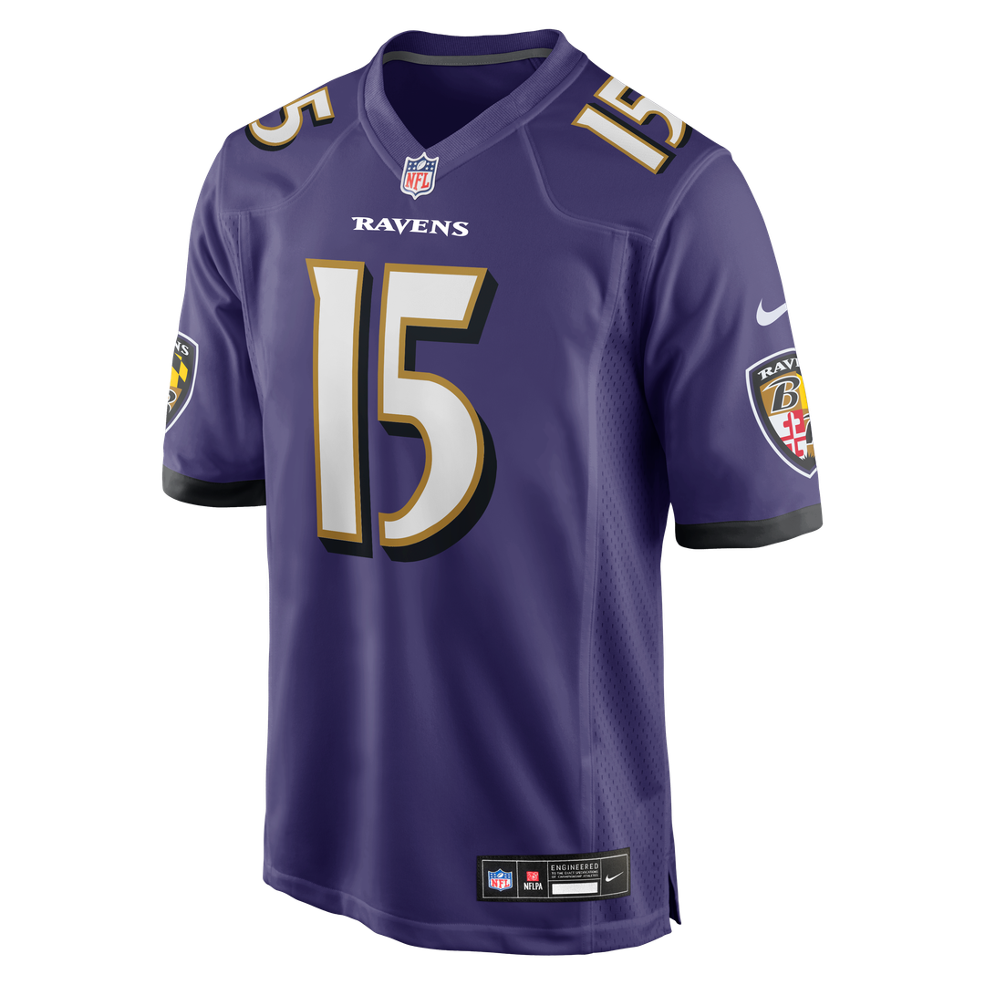 Baltimore Ravens Cooper Rush Nike Purple Team Game Jersey