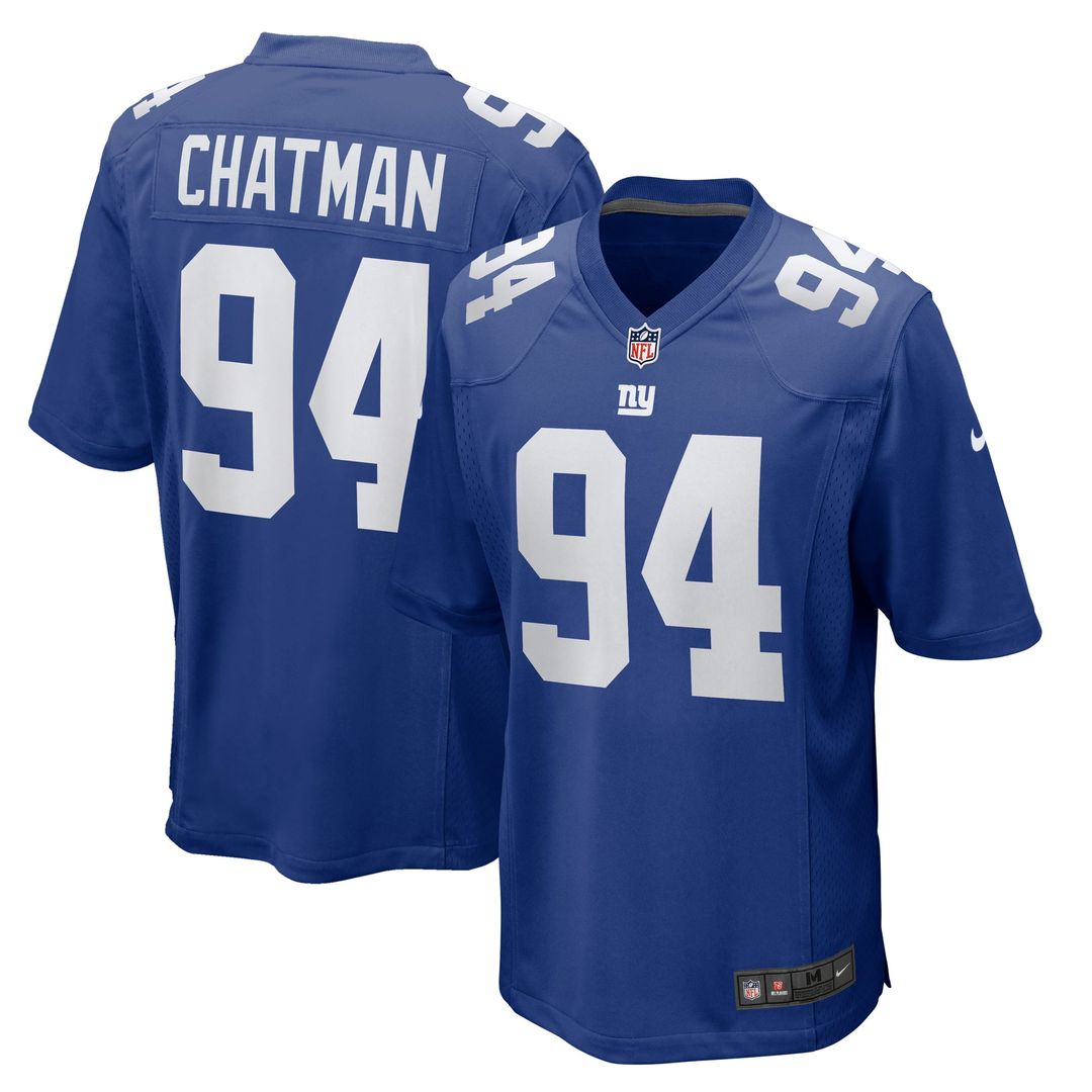 New York Giants Elijah Chatman Nike Royal Team Game Jersey