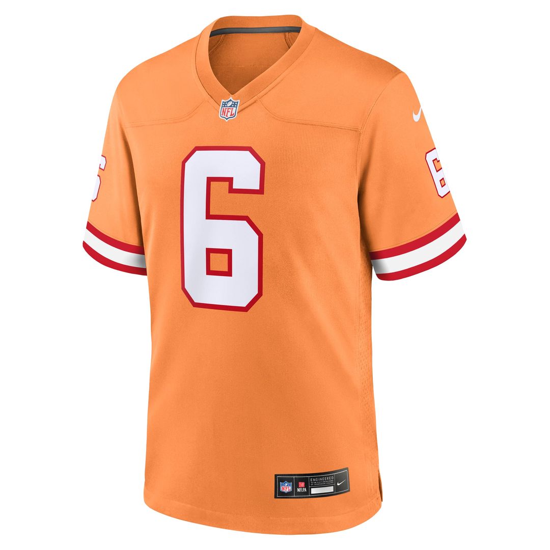 Tampa Bay Buccaneers Baker Mayfield Nike Pewter Alternate Game Player Jersey