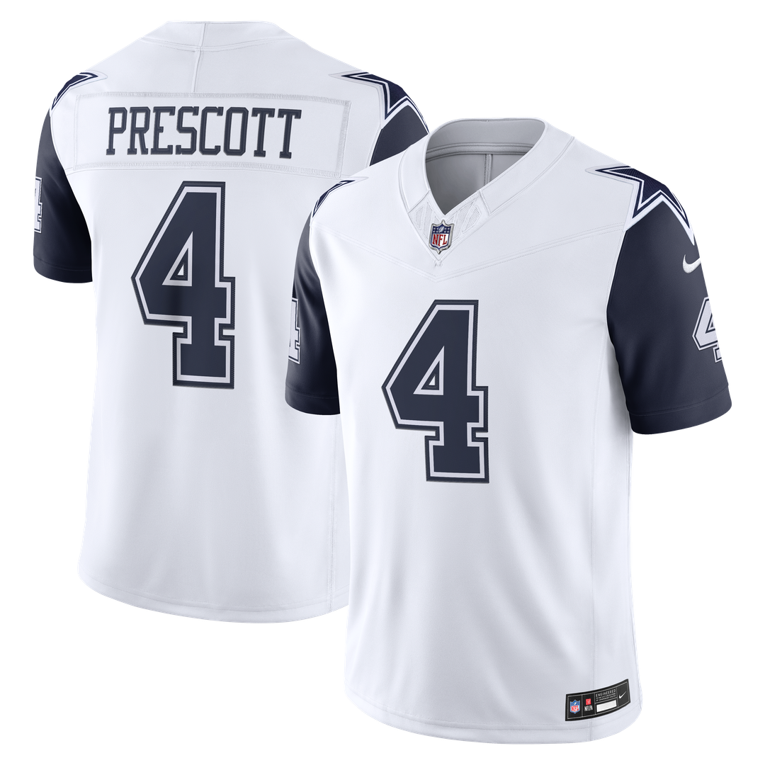 Dallas Cowboys Dak Prescott Nike White Alternate Vapor F.U.S.E. Stitched Limited Jersey
