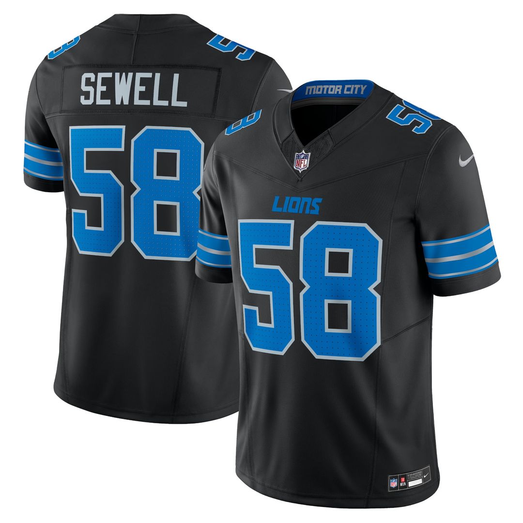 Detroit Lions Penei Sewell Nike Blue Vapor F.U.S.E. Alternate Limited Jersey