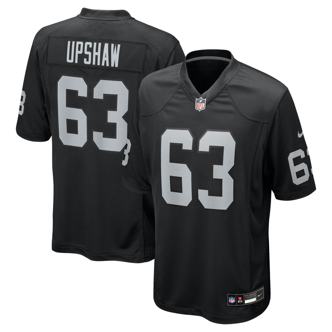 Las Vegas Raiders Gene Upshaw Nike Black Game Retired Player Jersey