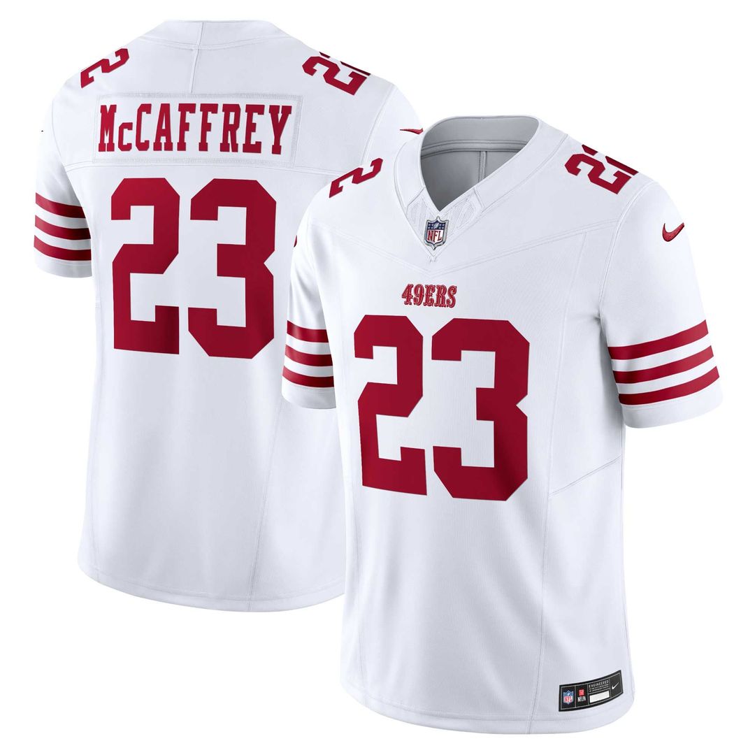 San Francisco 49ers Christian McCaffrey Nike Scarlet Vapor F.U.S.E. Limited Jersey