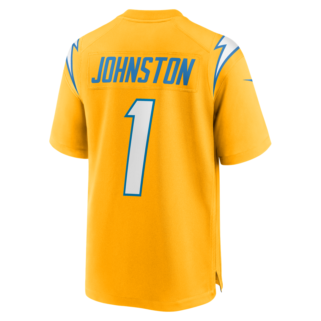 Los Angeles Chargers Quentin Johnston Nike Gold Alternate Charger Power Game Player Jersey