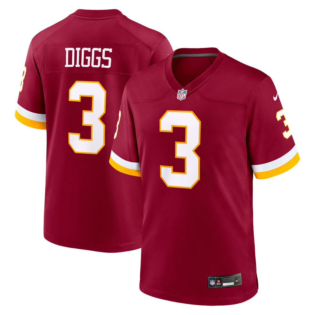 Washington Commanders Stefon Diggs Nike Burgundy Game Jersey