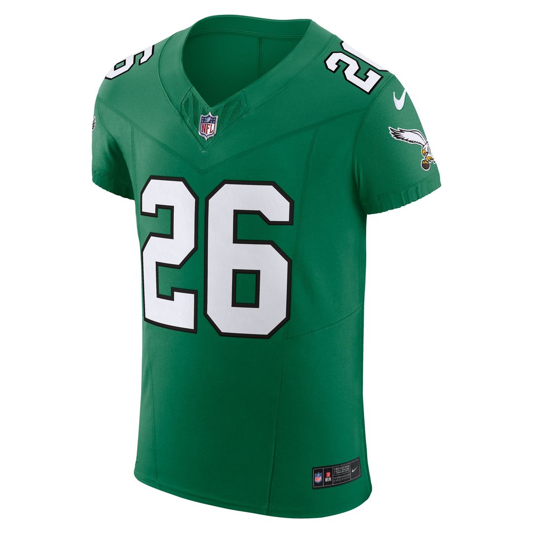 Philadelphia Eagles Saquon Barkley Nike Black Alternate Vapor F.U.S.E. Elite Jersey