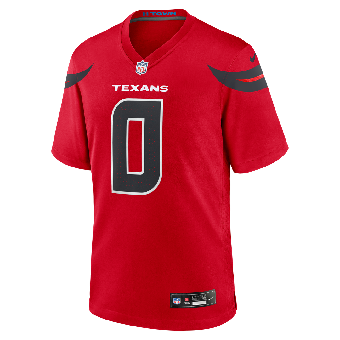 Houston Texans Azeez Al-Shaair Nike Red Alternate Game Jersey