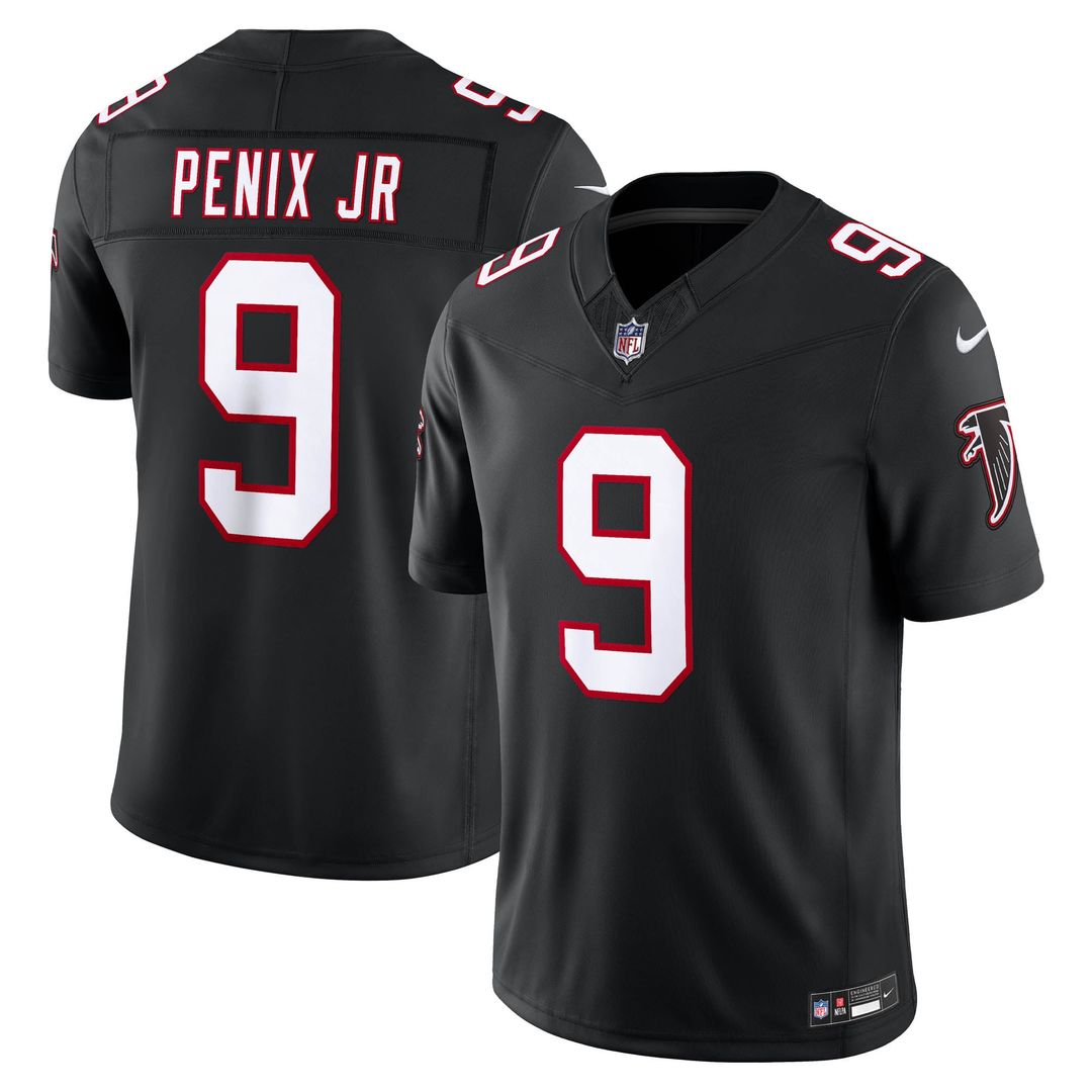 Atlanta Falcons Michael Penix Jr. Nike Red Team Vapor F.U.S.E. Stitched Limited Jersey