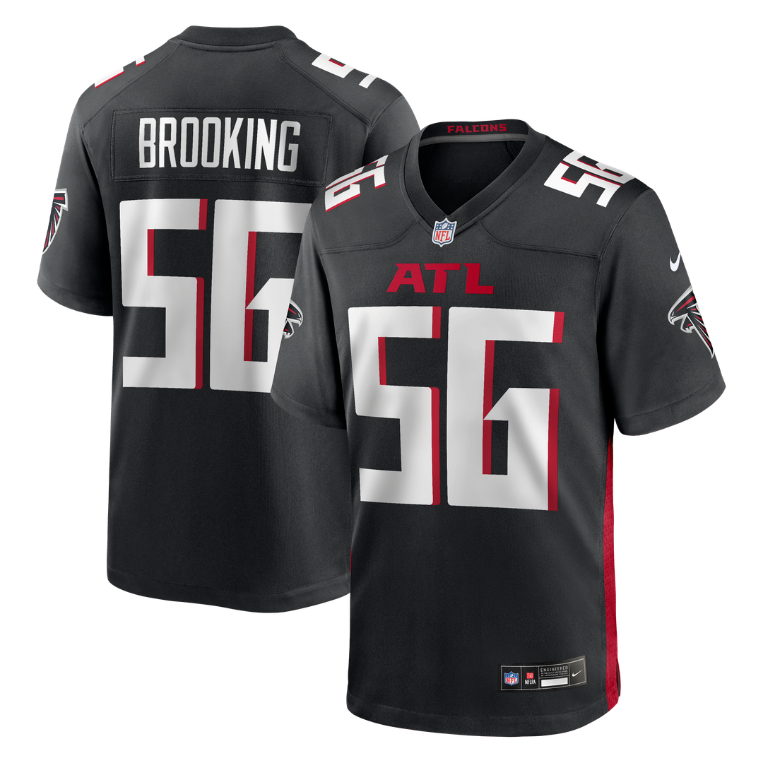 Atlanta Falcons Keith Brooking Nike Black Game Retired Player Jersey