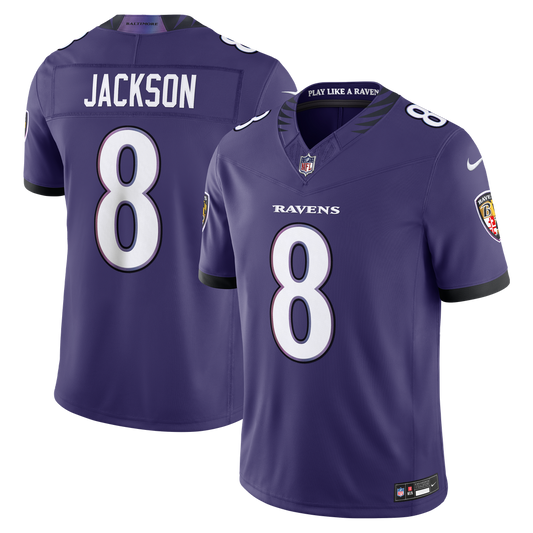 Baltimore Ravens Lamar Jackson Nike Purple Team Vapor F.U.S.E. Stitched Limited Jersey