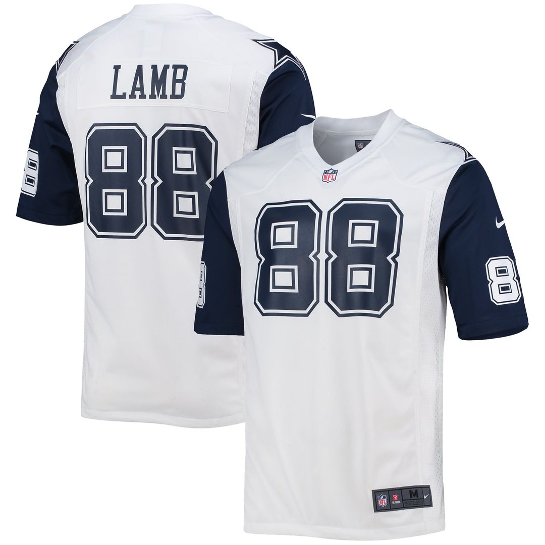 Dallas Cowboys CeeDee Lamb Nike White Alternate Game Team Jersey