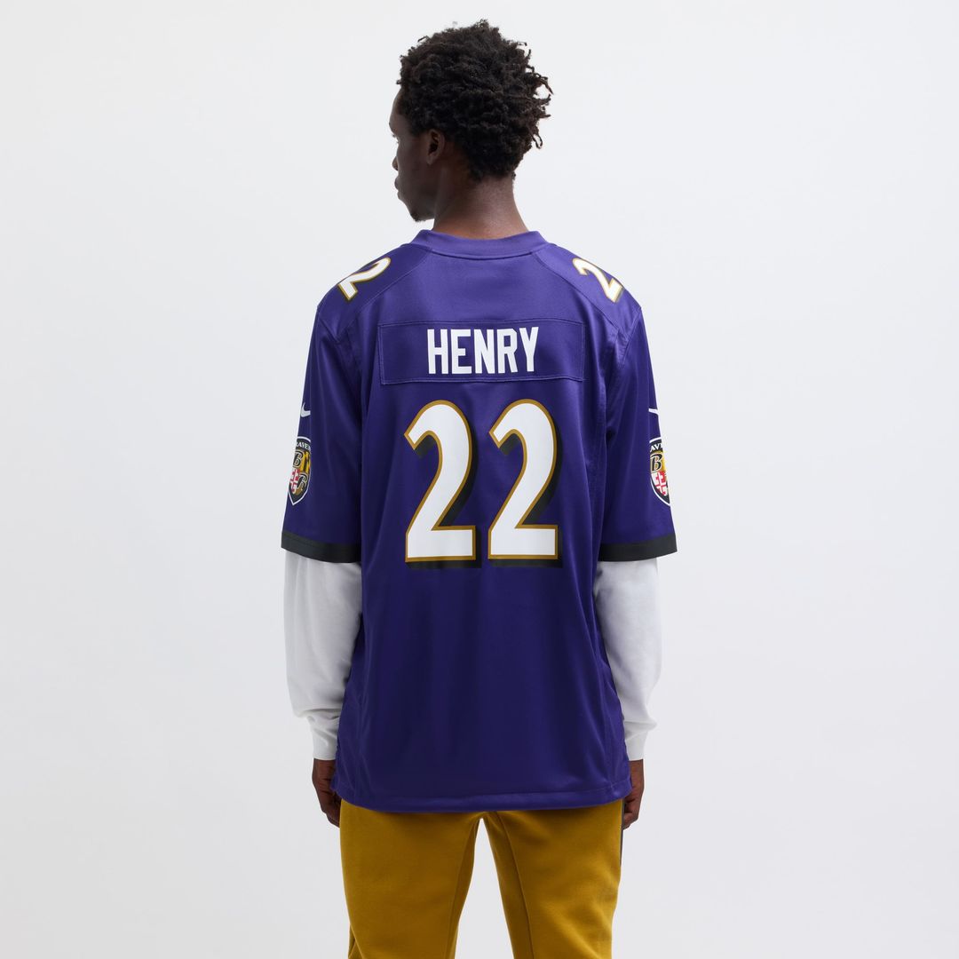 Baltimore Ravens Derrick Henry Nike Purple Game Player Jersey