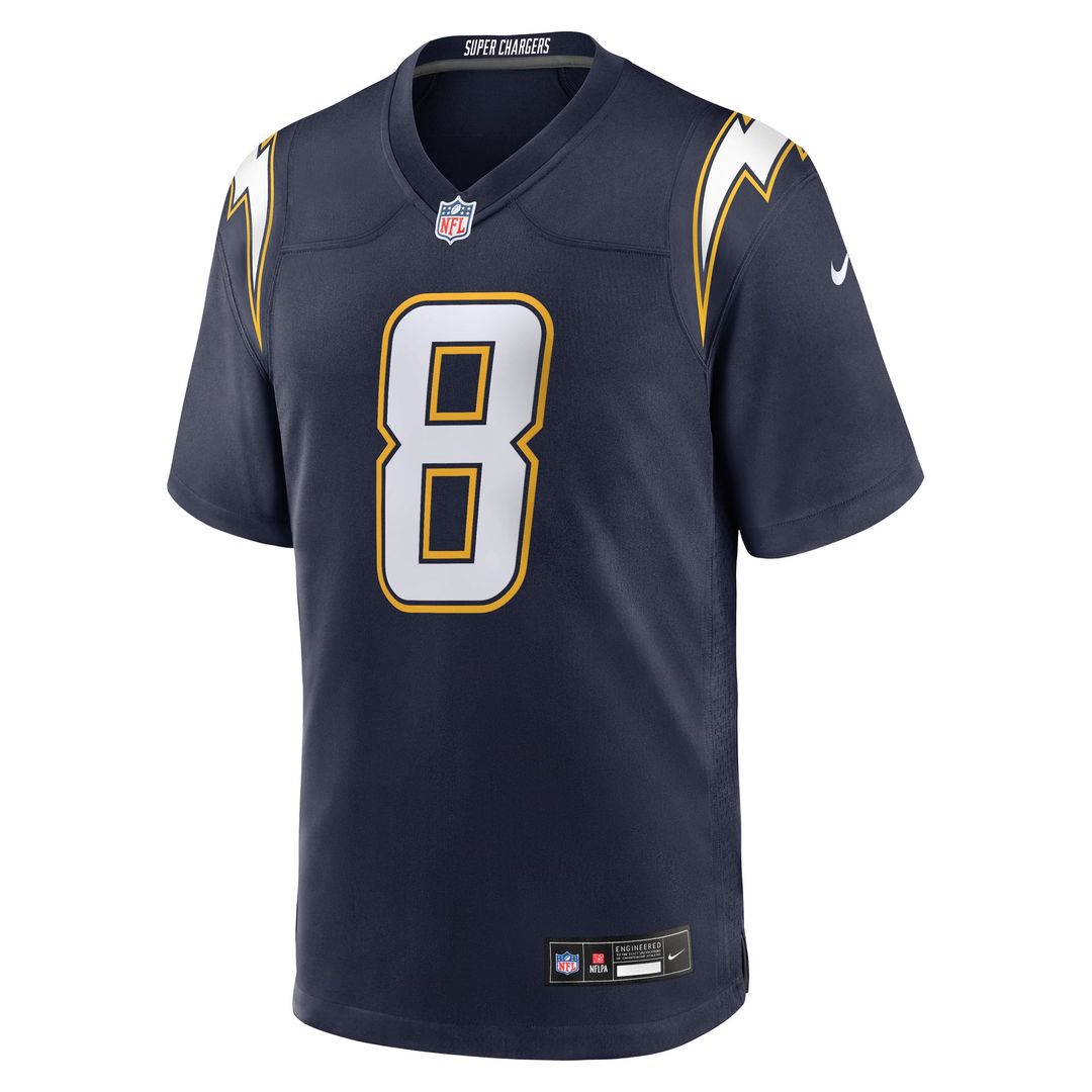 Los Angeles Chargers Omarion Hampton Nike Gold Alternate Charger Power Game Player Jersey