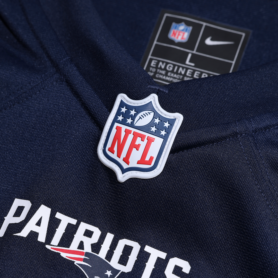 New England Patriots A.J. Brown Nike Red Game Jersey