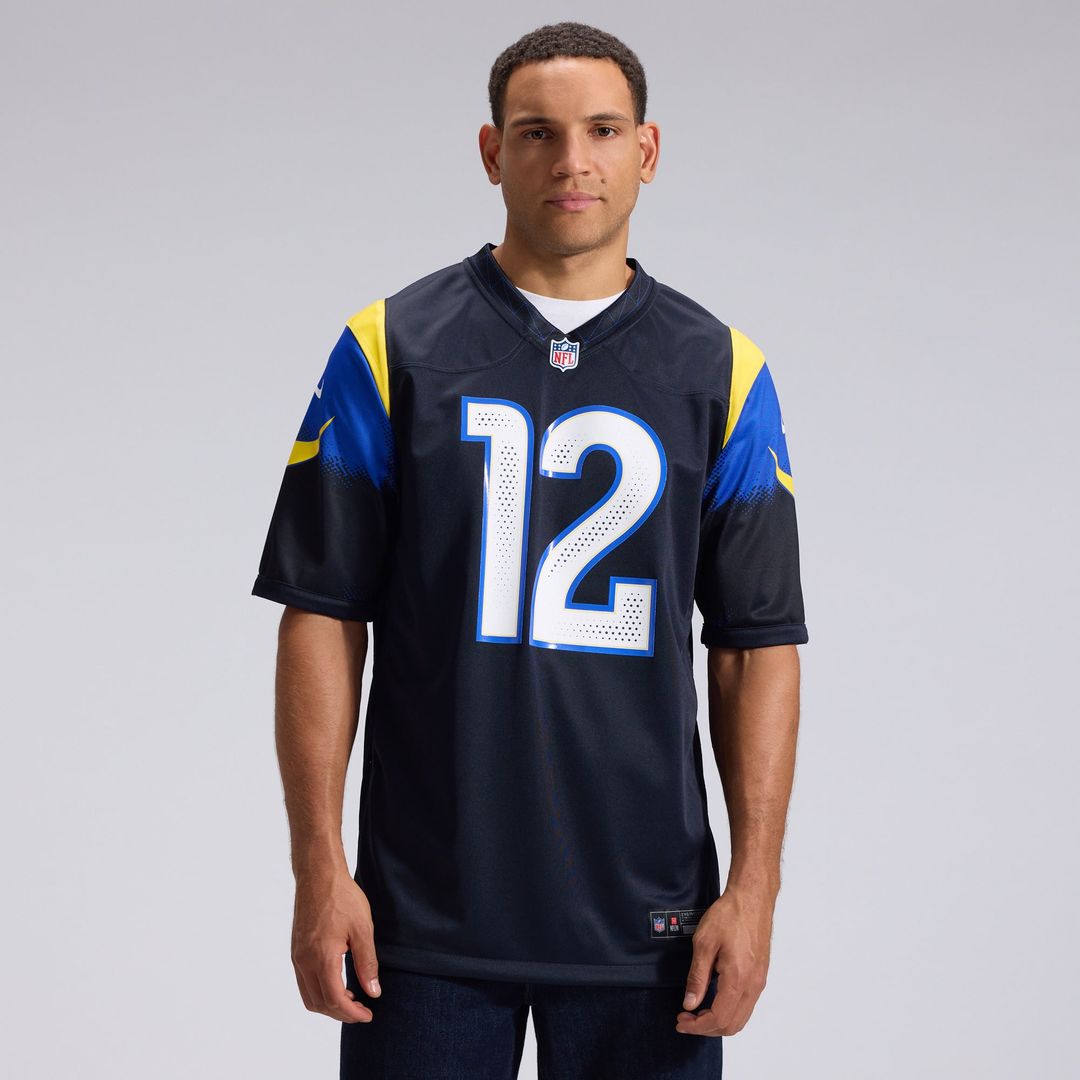 Los Angeles Rams Puka Nacua Nike Dark Blue Rivalries Collection Game Jersey