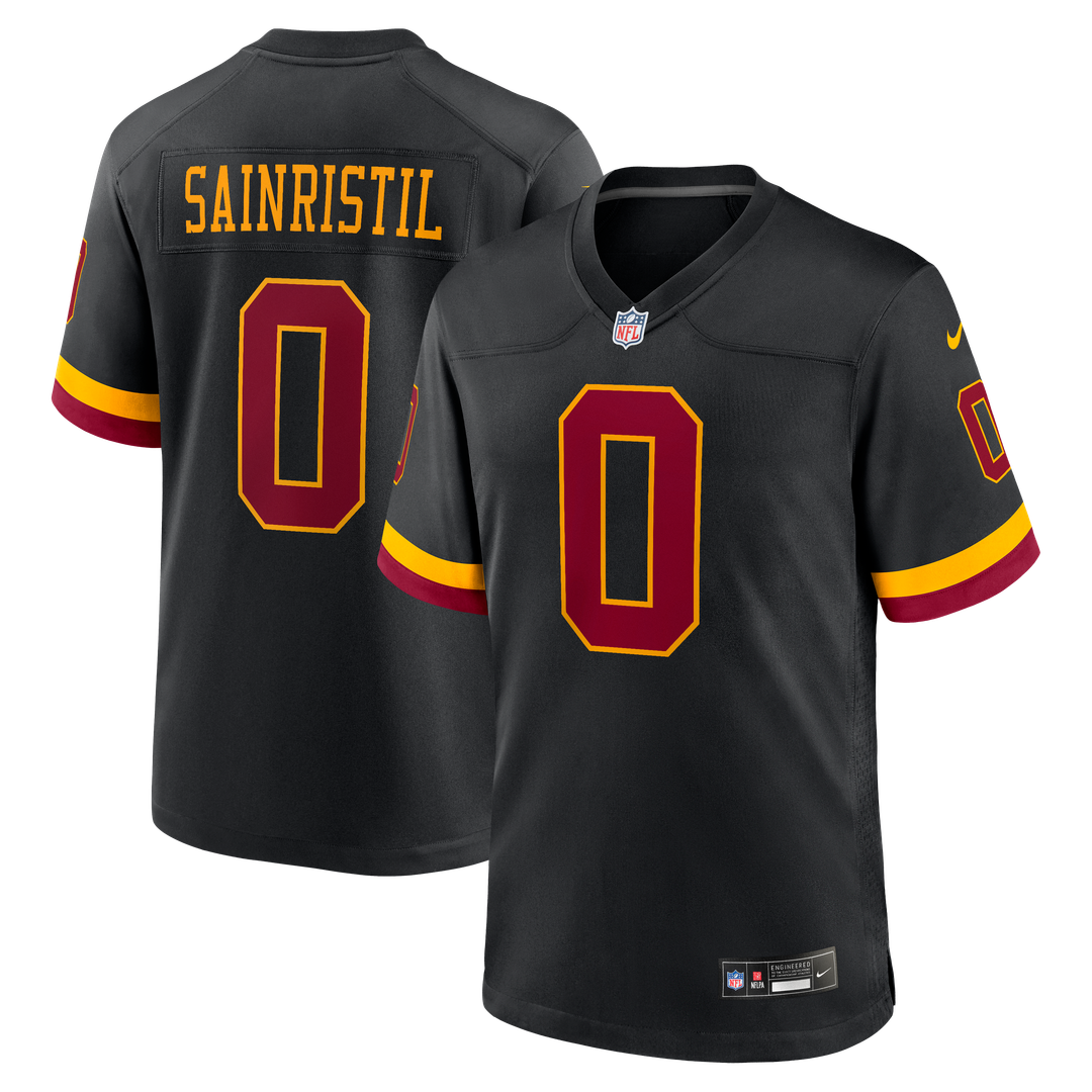 Washington Commanders Mike Sainristil Nike Black Hail Raiser Alternate Game Jersey