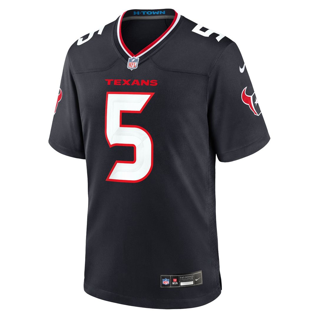 Houston Texans Jalen Pitre Nike Red Alternate Game Jersey