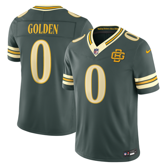 Green Bay Packers Matthew Golden Nike Green 2026 Rivalries Collection Stitched Limited Jersey