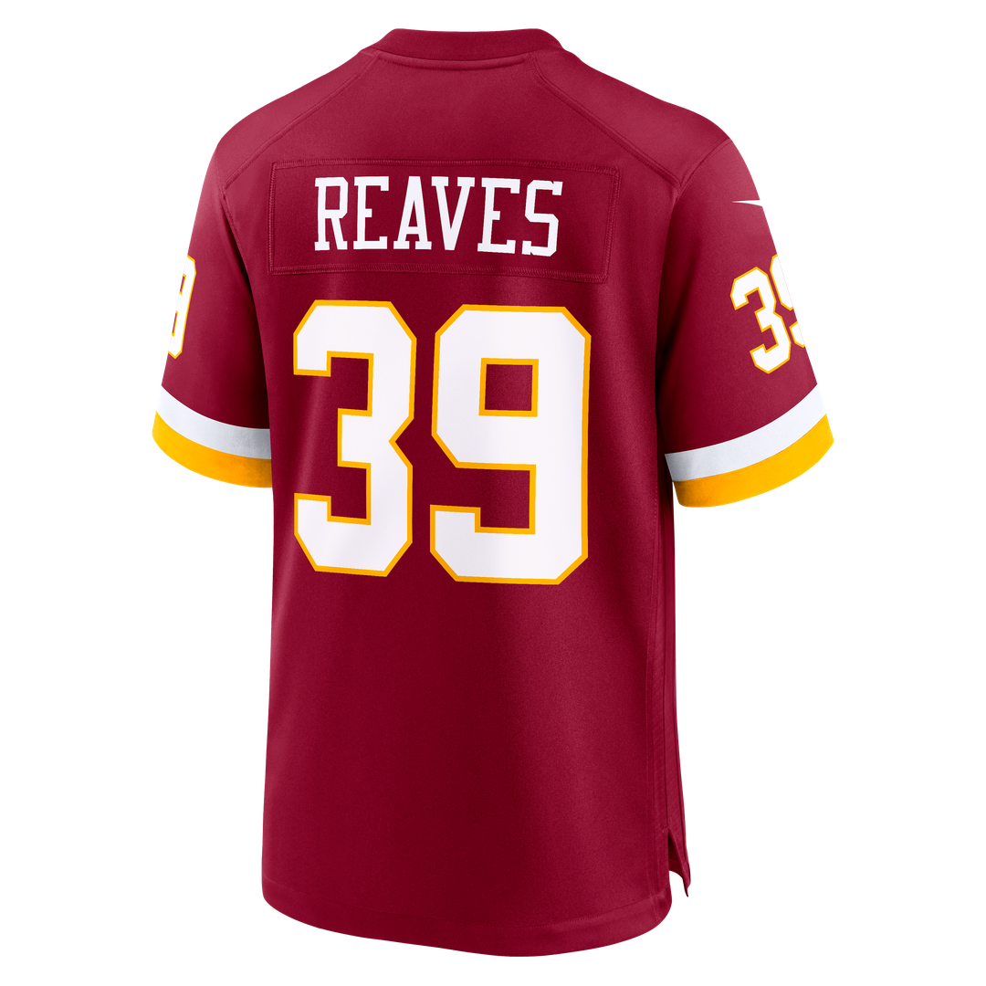 Washington Commanders Jeremy Reaves Nike Black Hail Raiser Alternate Game Jersey