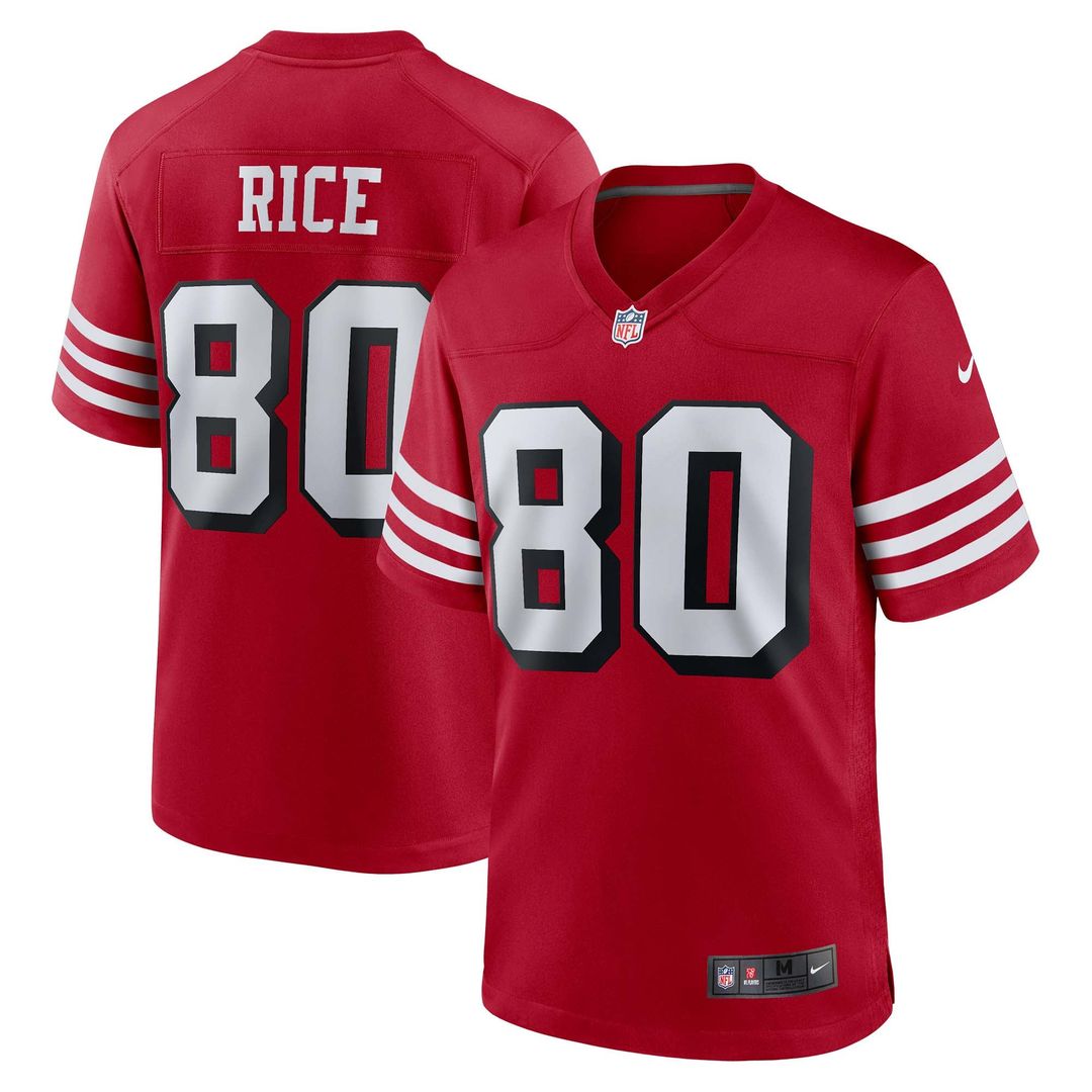 San Francisco 49ers Jerry Rice Nike White Retired Player Game Jersey