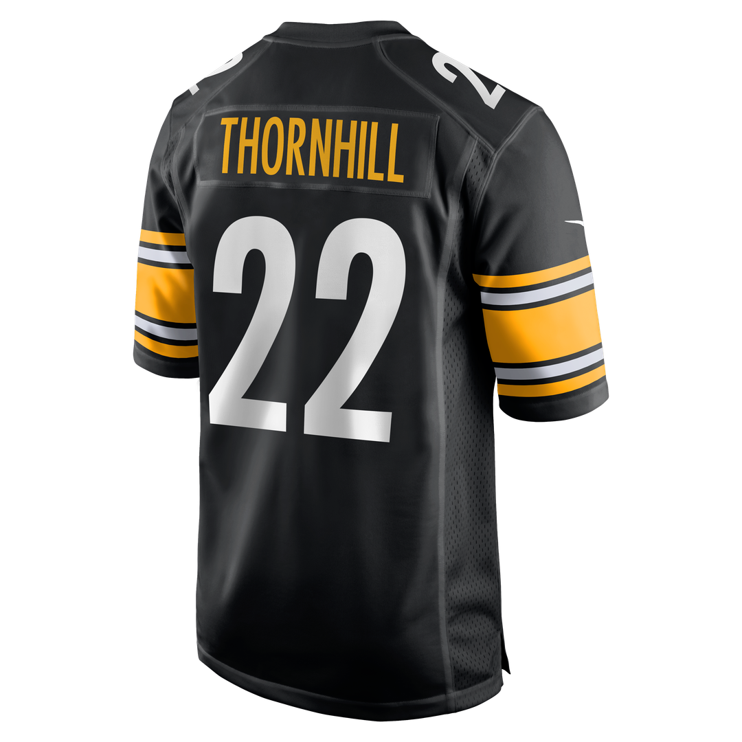 Pittsburgh Steelers Juan Thornhill Nike Black Team Game Jersey