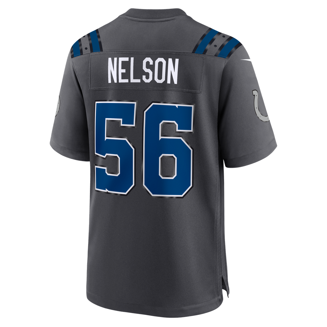 Indianapolis Colts Quenton Nelson Nike Anthracite 2026 Rivalries Collection Game Jersey