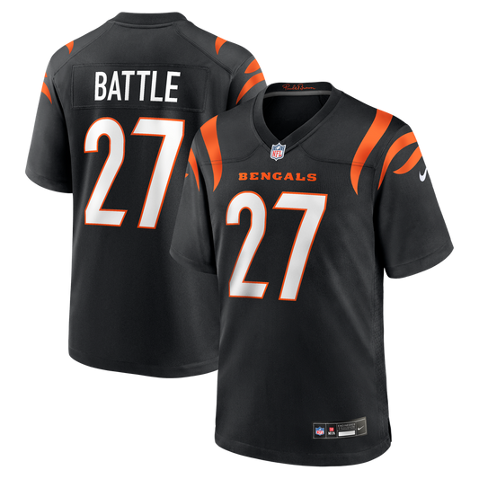 Cincinnati Bengals Jordan Battle Nike Black Team Game Jersey