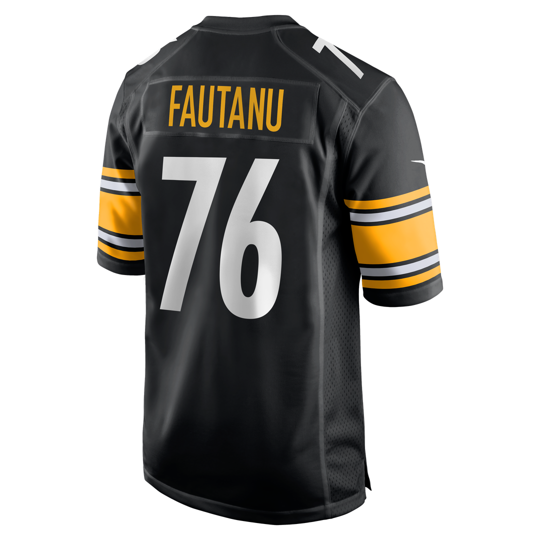 Pittsburgh Steelers Troy Fautanu Nike Black Player Game Jersey