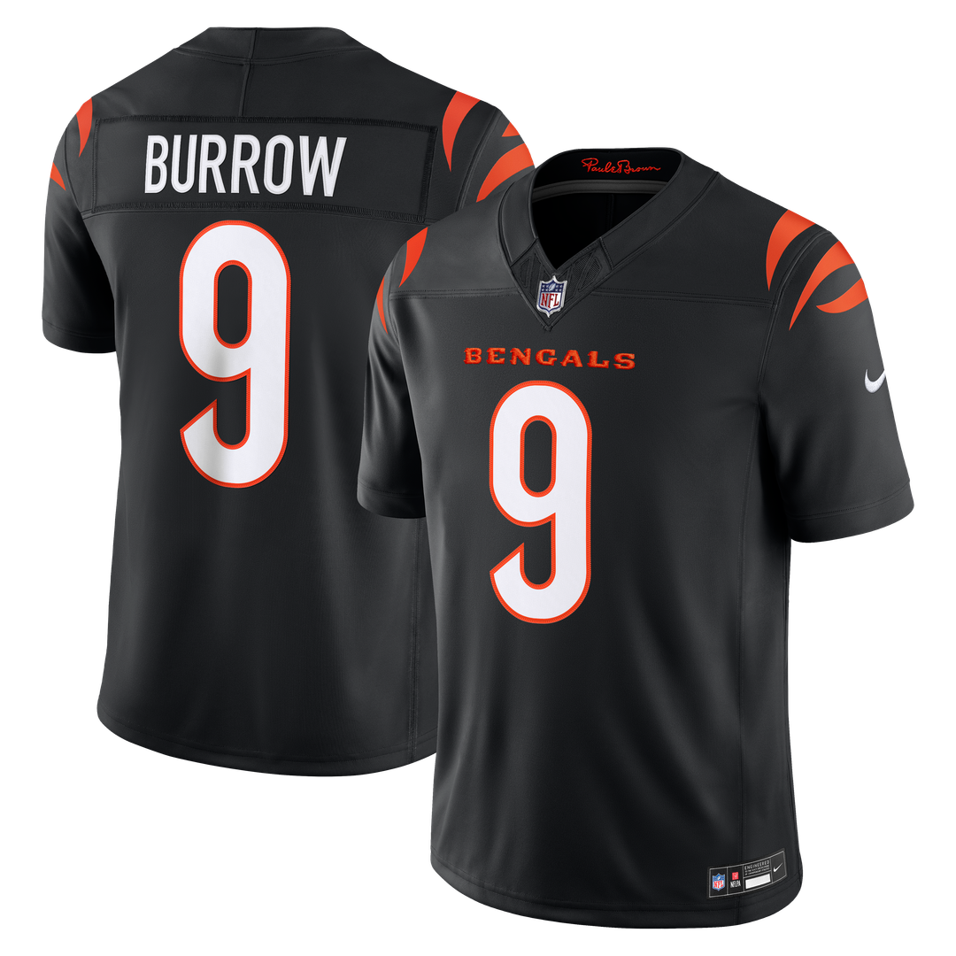 Cincinnati Bengals Joe Burrow Nike White Vapor F.U.S.E. Stitched Limited Jersey