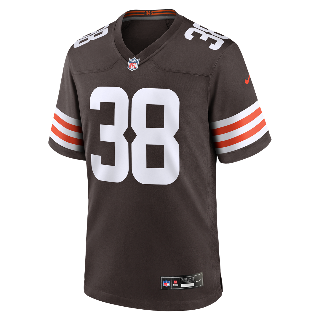 Cleveland Browns Jaleel McLaughlin Nike Brown Team Game Jersey