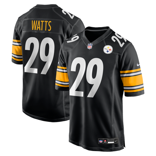 Pittsburgh Steelers Ryan Watts Nike Black Game Jersey