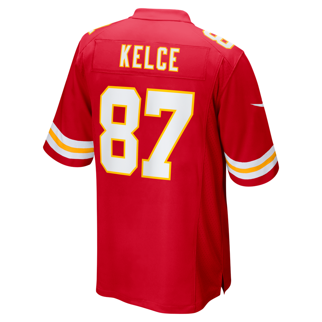 Kansas City Chiefs Travis Kelce Nike White Player Game Jersey