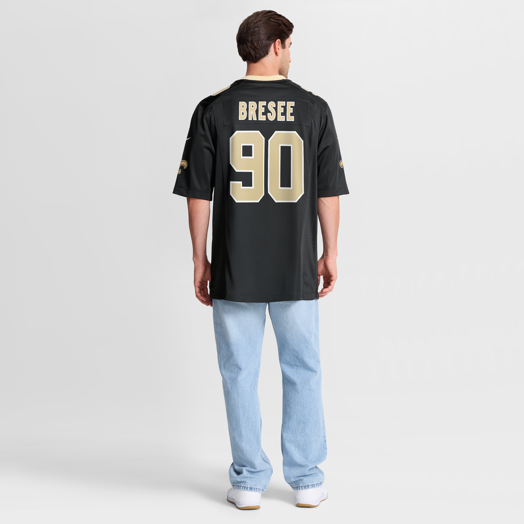 New Orleans Saints Bryan Bresee Nike Black Game Jersey