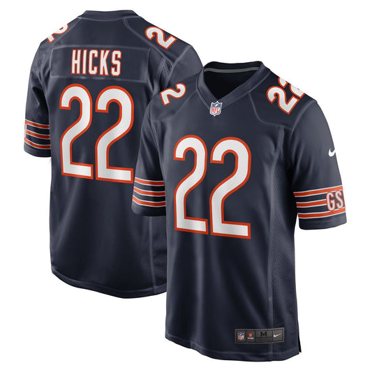 Chicago Bears Elijah Hicks Nike Navy Team Game Jersey