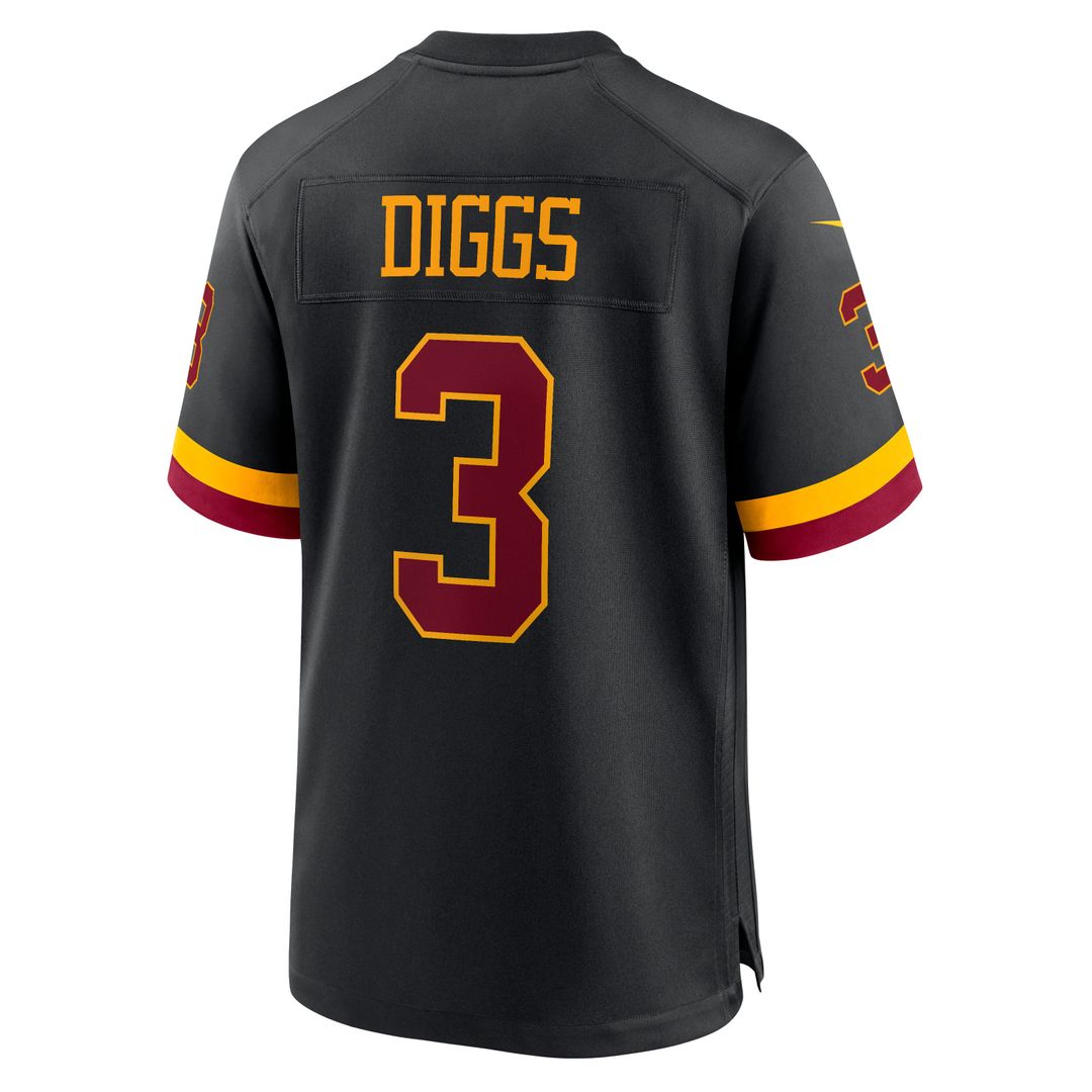 Washington Commanders Stefon Diggs Nike Black Alternate Game Jersey