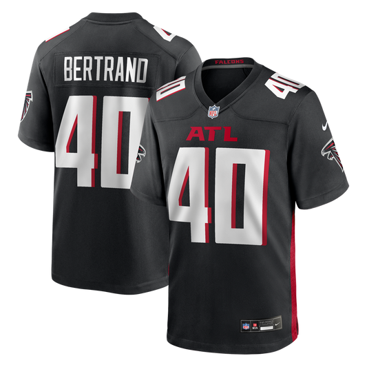 Atlanta Falcons JD Bertrand Nike Black Team Game Jersey
