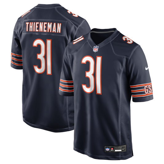 Chicago Bears Dillon Thieneman Nike Navy Team Game Jersey