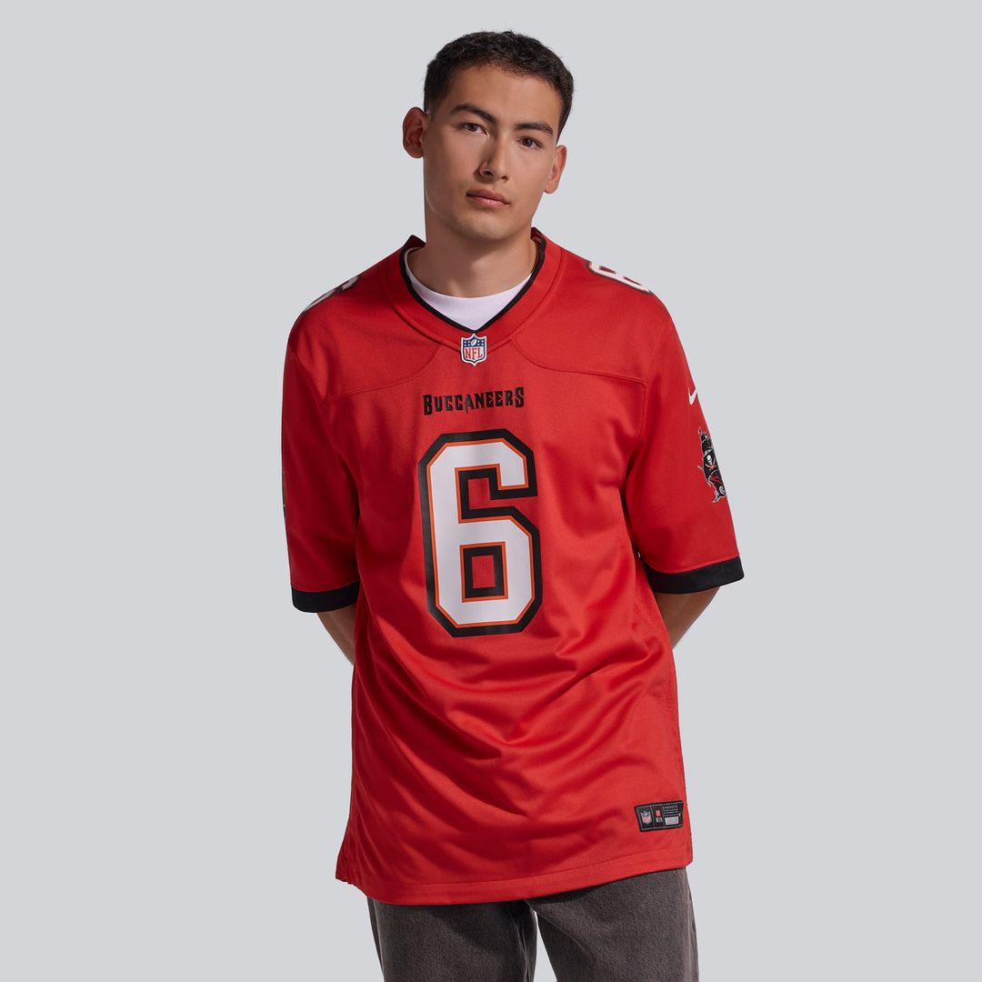 Tampa Bay Buccaneers Baker Mayfield Nike White Away Game Jersey