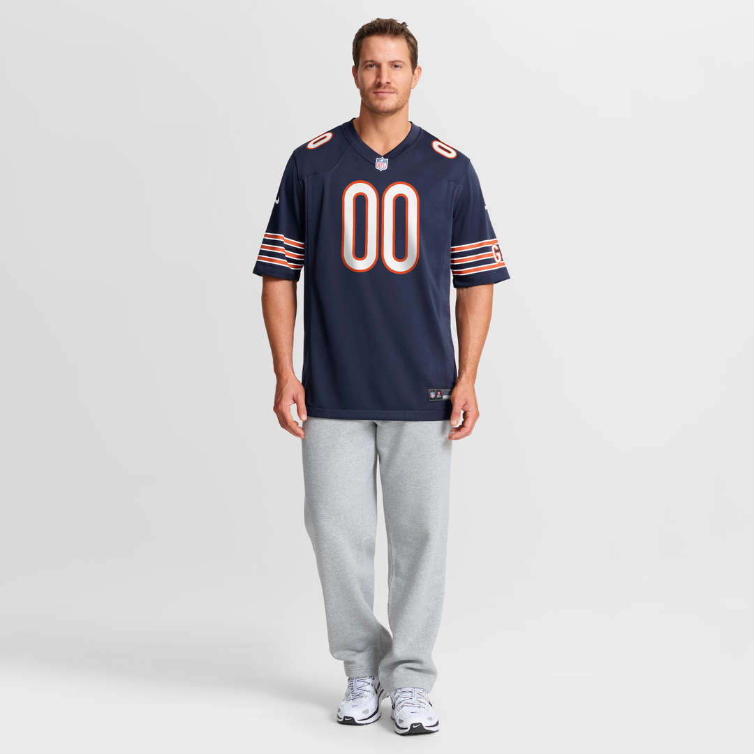 Chicago Bears Nike White Custom Game Jersey