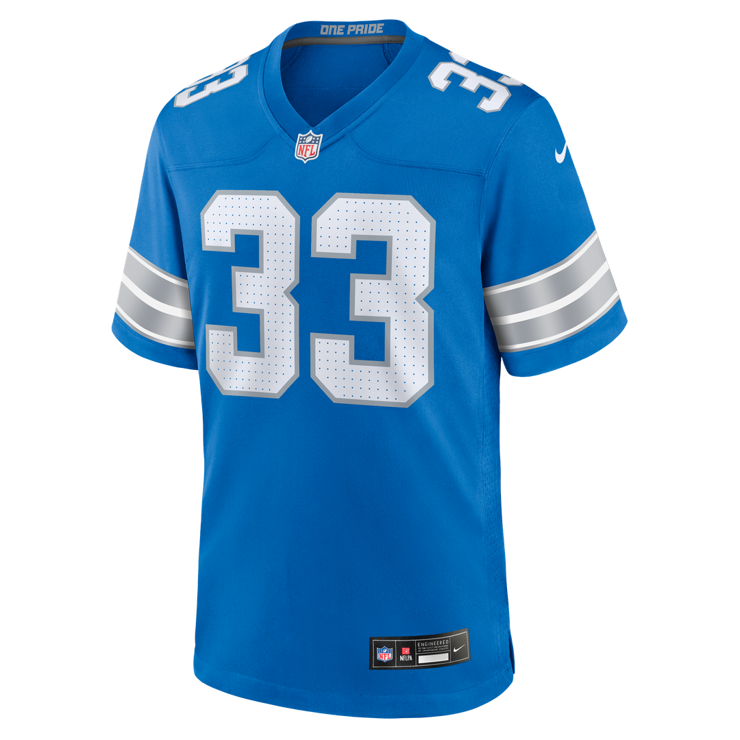 Detroit Lions Sione Vaki Nike Blue Team Game Jersey