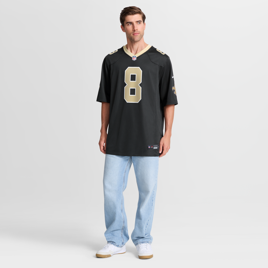 New Orleans Saints Archie Manning Nike Black Game Retired Player Jersey