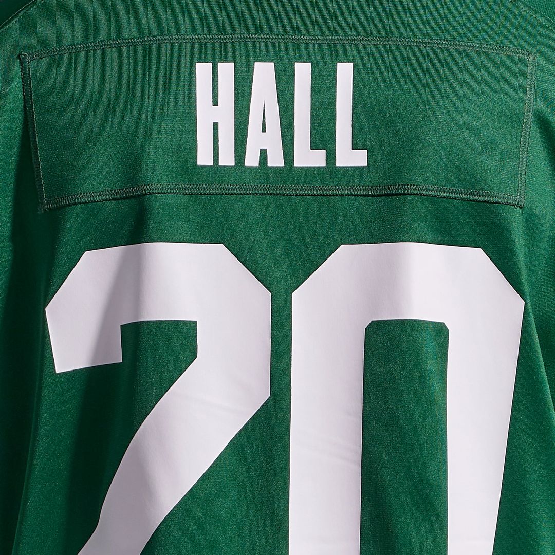 New York Jets Breece Hall Nike Legacy Green Game Jersey