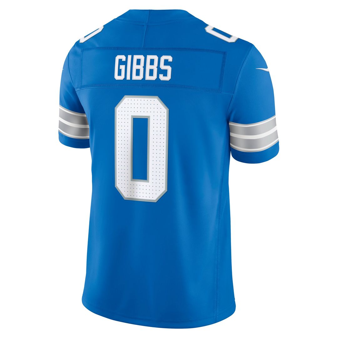 Detroit Lions Jahmyr Gibbs Nike White Vapor F.U.S.E. Stitched Limited Jersey
