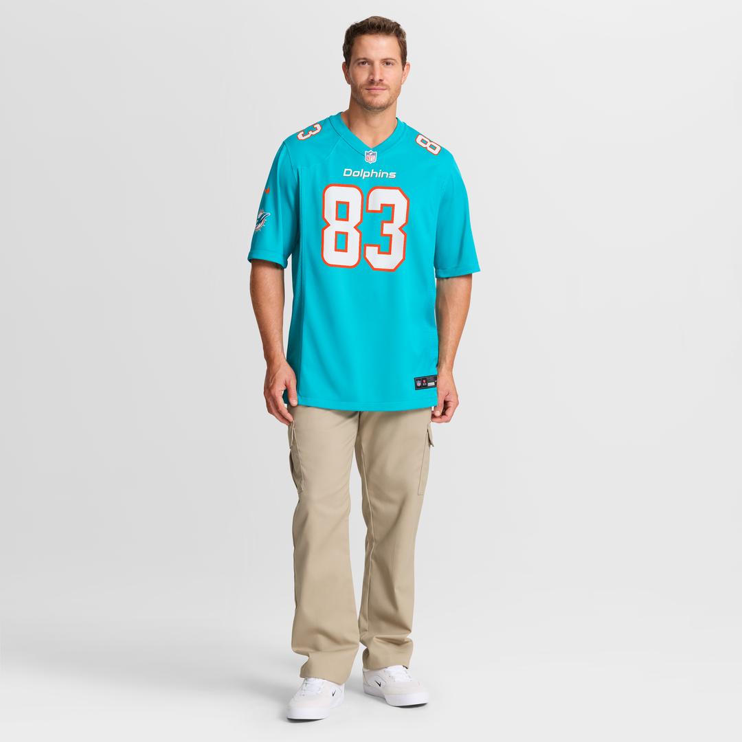 Miami Dolphins Darren Waller Nike Aqua Team Game Jersey