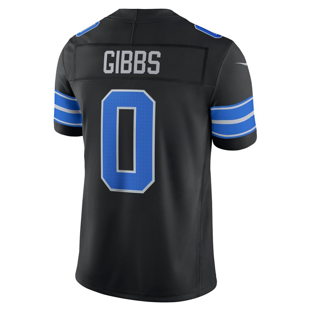 Detroit Lions Jahmyr Gibbs Nike Blue Team Vapor F.U.S.E. Stitched Limited Jersey