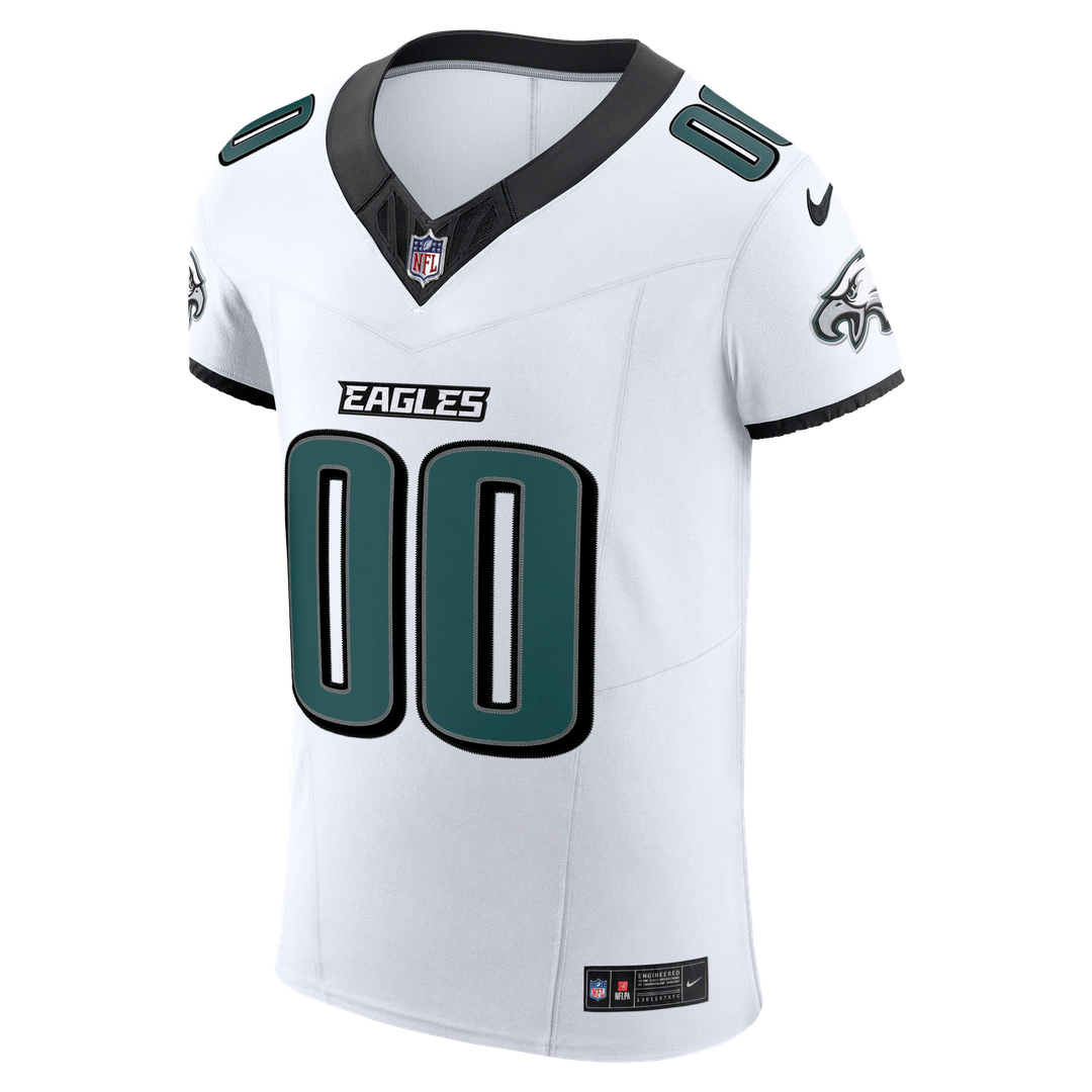 Philadelphia Eagles Nike White Vapor F.U.S.E. Elite Custom Jersey