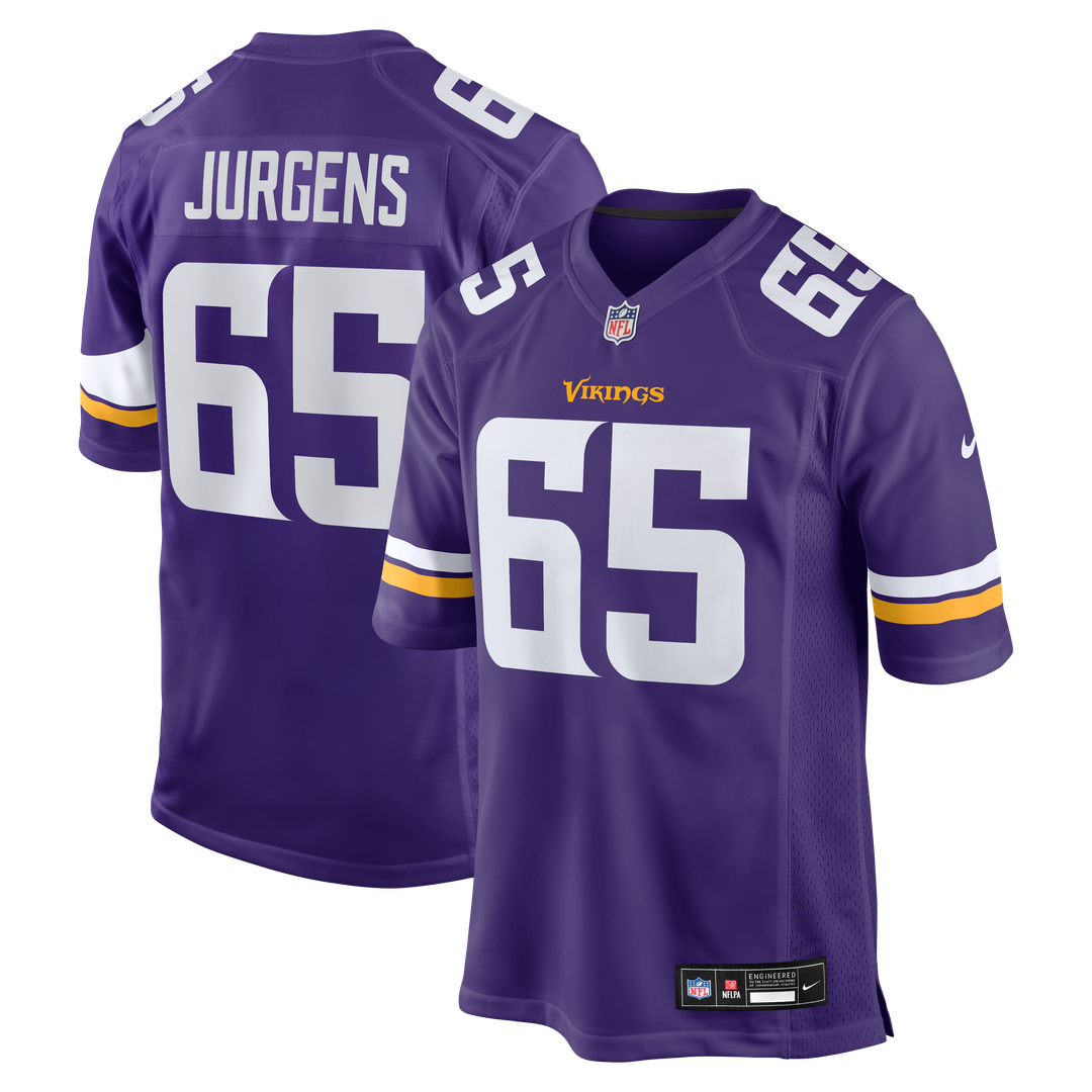 Minnesota Vikings Michael Jurgens Nike Purple Game Jersey