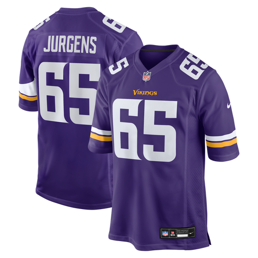 Minnesota Vikings Michael Jurgens Nike Purple Game Jersey