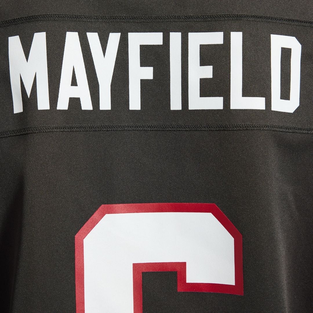 Tampa Bay Buccaneers Baker Mayfield Nike Pewter Alternate Game Player Jersey